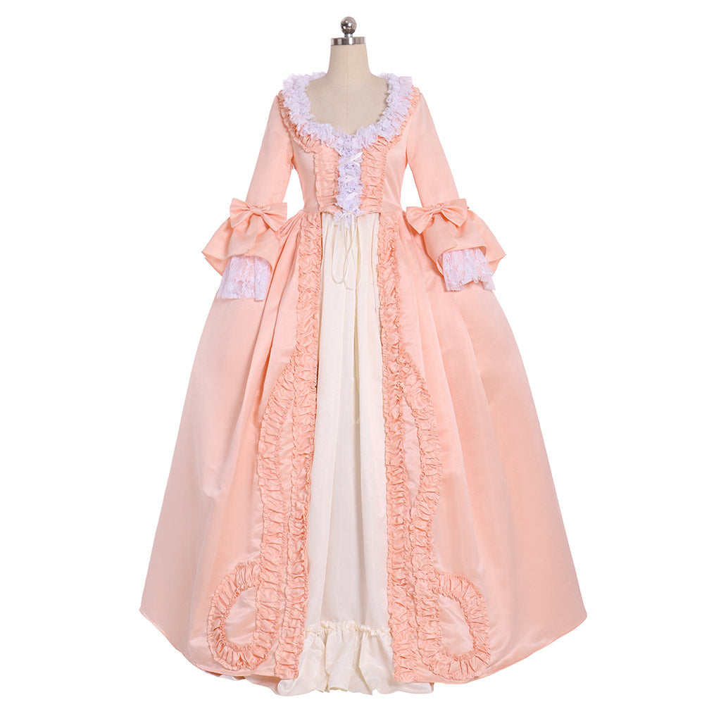 18th Gothic Rococo Dress Party Costume Prom Dress Princess Shakespeare Solid Ball Gown  Bow Accessory Trumpet Sleeve Women's Royal Christmas Halloween Carnival Party Evening Dress Masquerade Adults' Dress All Seasons
