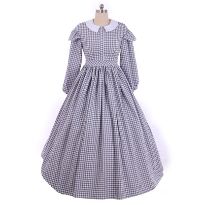 Victorian Rococo Medieval Dress Ball Gown Striped Dress Party Costume Women's Royal Halloween Carnival Party Prom Carnival of Venice Dress
