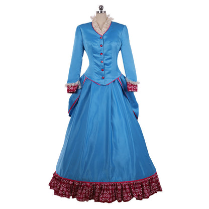 Victorian Medieval Renaissance Vintage Dress Prom Dress Women's Girls' Costume Vintage Cosplay Party Masquerade Tea Party Dress