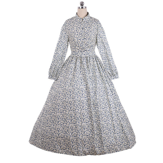 Victorian Medieval Renaissance Vintage Dress Prom Dress Women's Girls' Costume Vintage Cosplay Party Masquerade Tea Party Dress