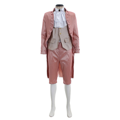 Regency Men's Frock Coat with Waistcoat, Breeches and Ruffled Shirt Historical Style Outfit for Cosplay or Themed Events Halloween Christmas or Themed Parties