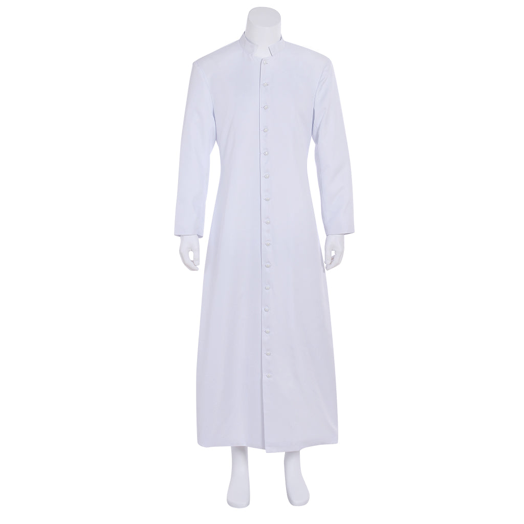 Medieval Men Renaissance Blue Button - Down Cosplay Costume Adult Vintage Court Long Sleeve Maxi Robe Men's Halloween Christmas