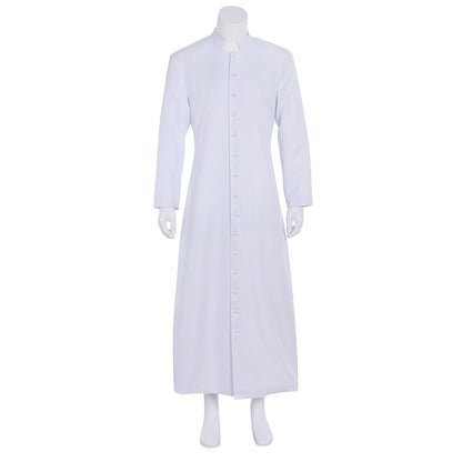 Medieval Men Renaissance Blue Button - Down Cosplay Costume Adult Vintage Court Long Sleeve Maxi Robe Men's Halloween Christmas
