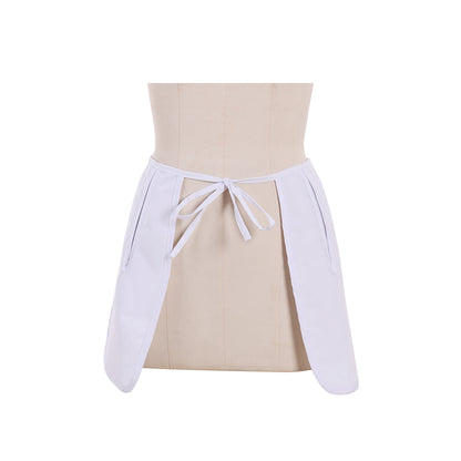 Medieval Women Renaissance White Tie - Up Apron Belt Cosplay Costume Gothic Ladies Accessory