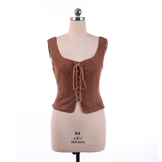 Medieval Lady's Waistcoat Renaissance Vest Gothic Corset Women Adult Renaissance Lace Up Bustier Top Cosplay Costume Ladies Halloween Christmas Outfit