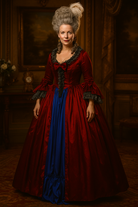 Rococo Victorian Vintage Dress Ball Gown Prom Dress Maria Antonietta Bow Accessory Women's Royal Masquerade Carnival Party Halloween Adults' Dress
